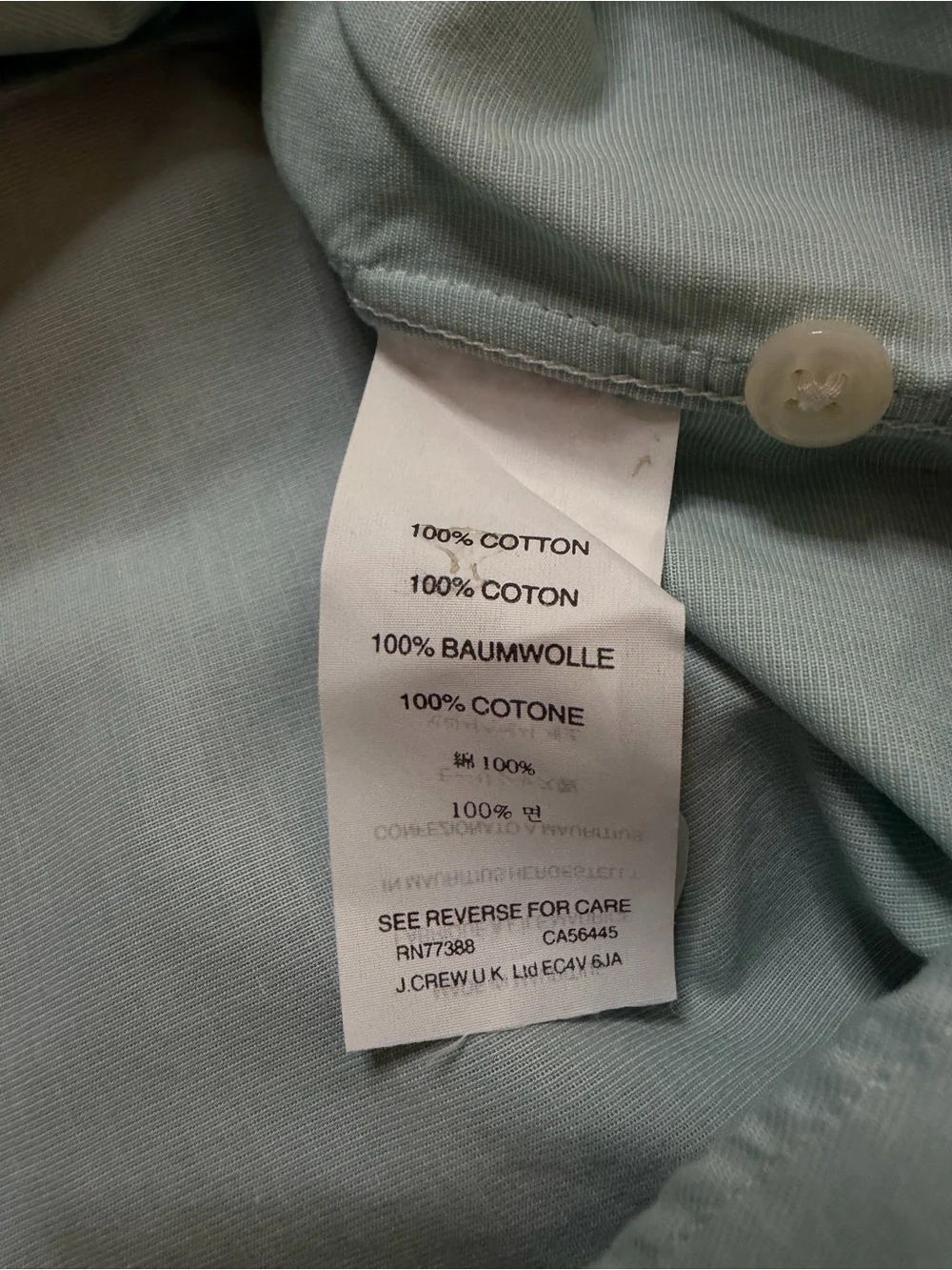 J. Crew Light Blue Button-Down Shirt